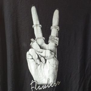 Raggs II Riches "Flawless" Black Dressy Tee